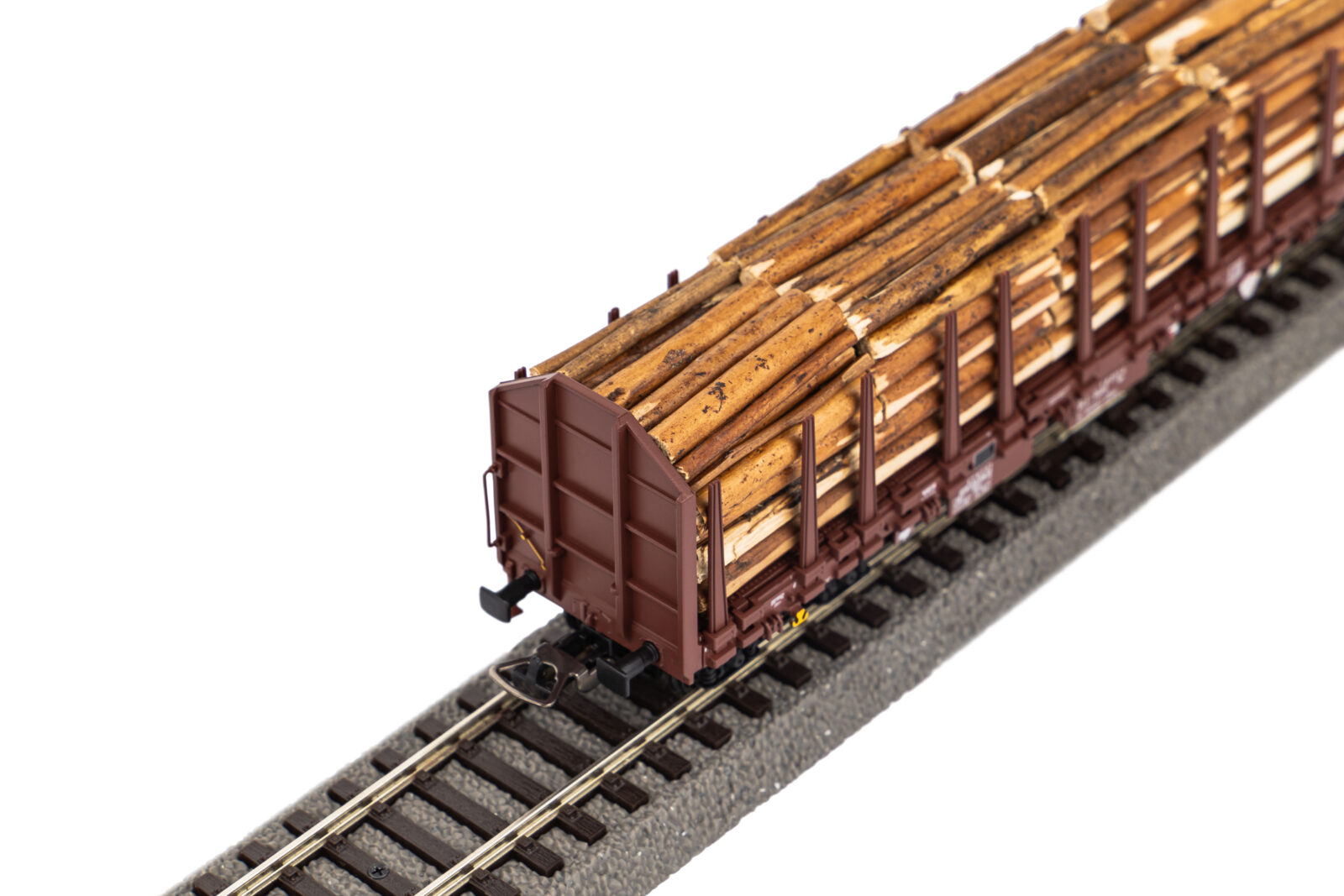 Carro per trasporto tronchi Roos-t642 con carico di legna RSBG Epoca VI Scala H0 DS Modellismo Carro per trasporto tronchi scala H0
