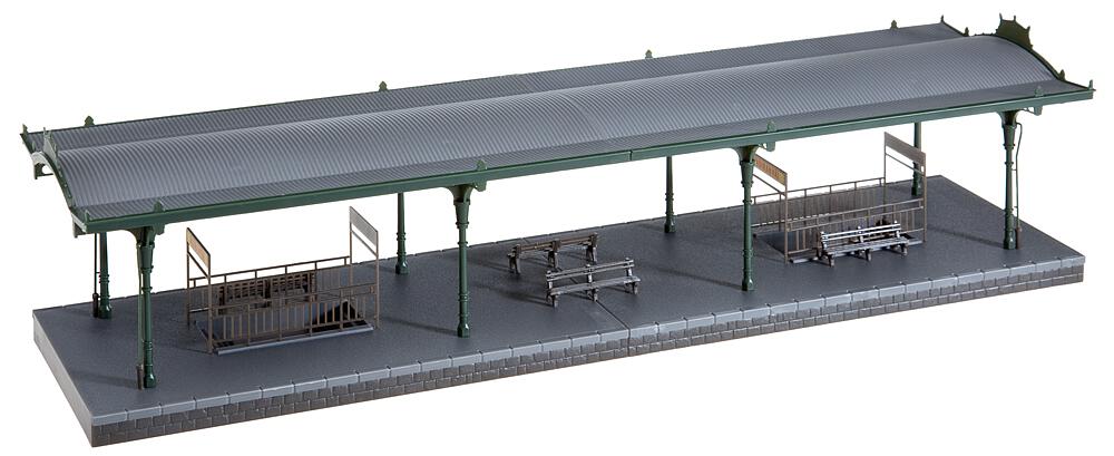 Banchina con pensilina Ferroviaria Scala H0 DS Modellismo Banchina pensilina Ferroviaria scala H0