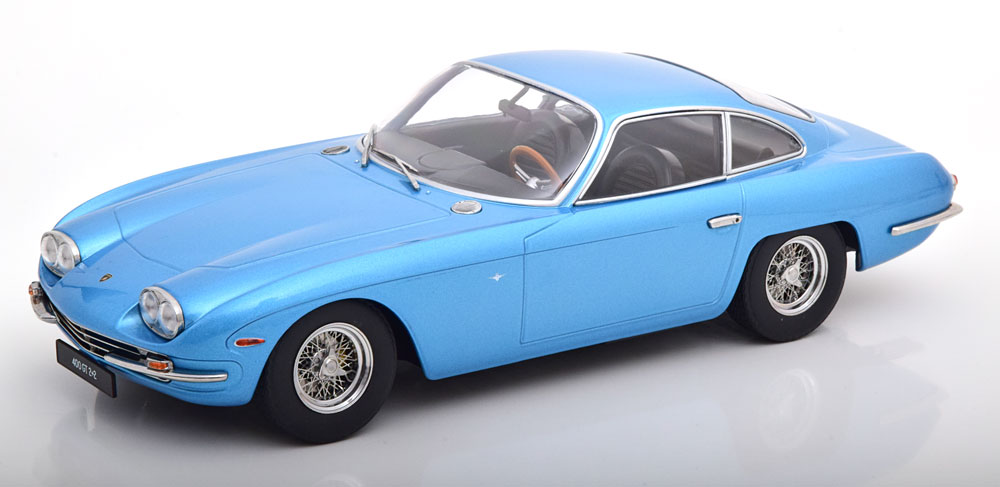 Lamborghini 400 GT 2+2 Light Blue Metallic 1965 DS Modellismo Lamborghini 400 GT 2+2 Light Blue scala 1/18
