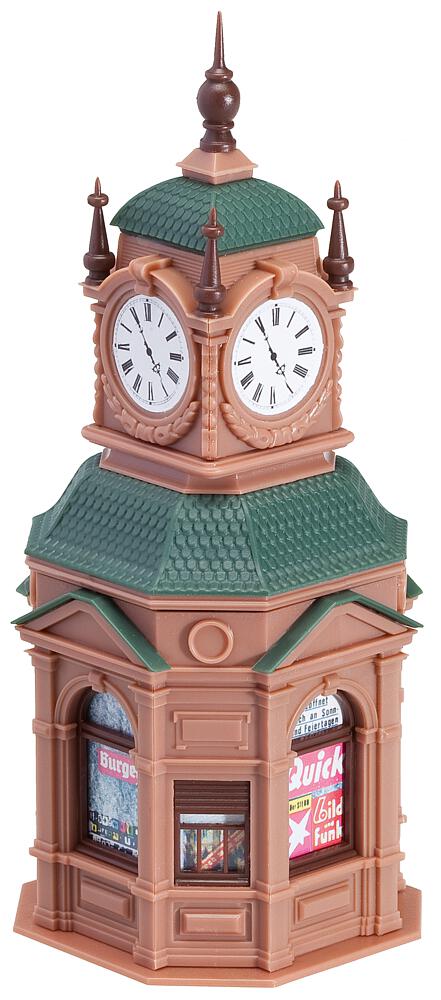 Chiosco con orologio Scala H0 DS Modellismo Chiosco orologio scala H0 Faller