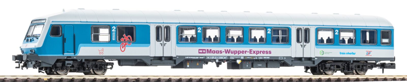 Carrozza Pilota per Trasporto Locale Wittenberg 2^ Classe Maas-Wupper-Express GFF Epoca VI Scala N DS Modellismo Carrozza Pilota per Trasporto Locale scala N