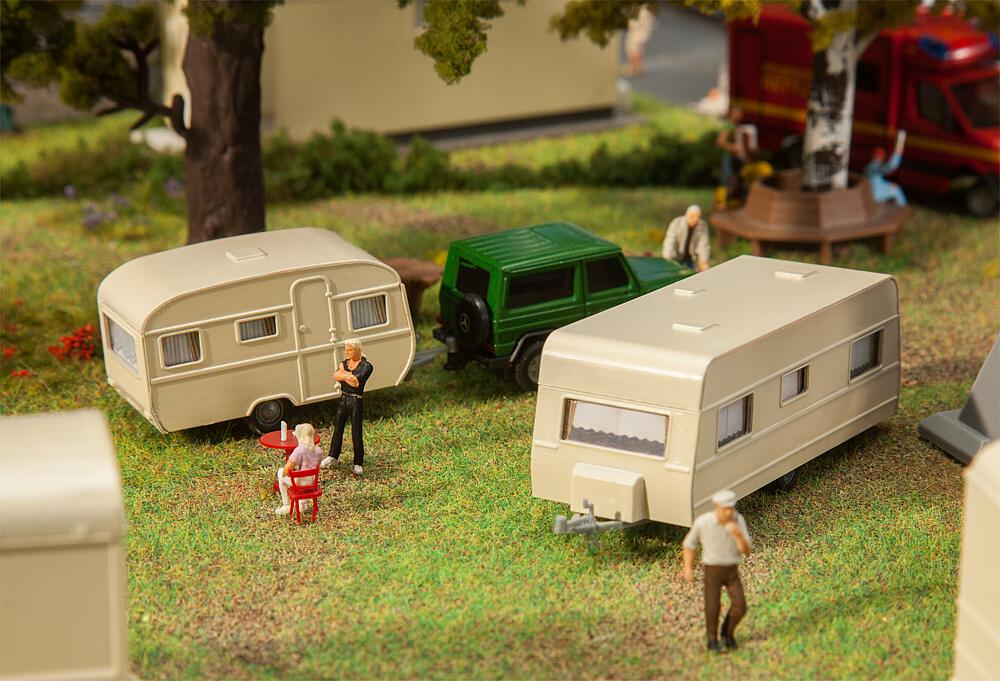 Set di caravan Scala H0 DS Modellismo Set di caravan scala H0 Faller