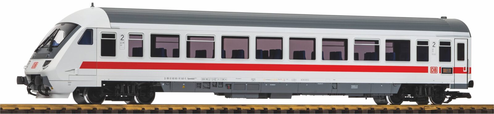 Carrozza Pilota IC 2^ Classe DB AG Epoca VI Scala G DS Modellismo Carrozza Pilota IC 2^ Classe DB AG scala G