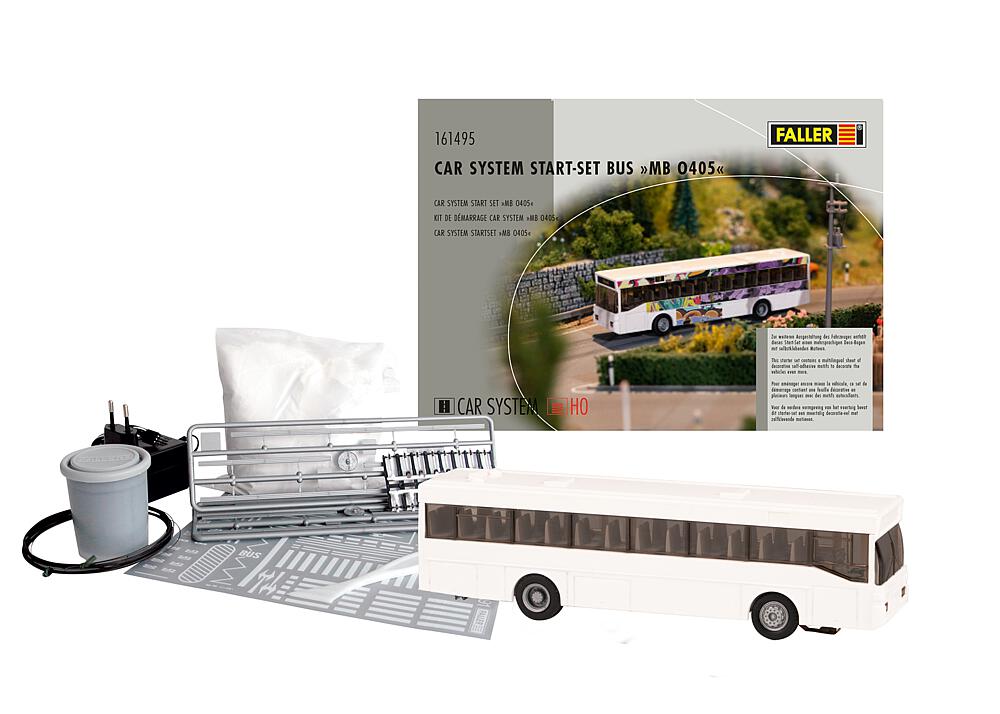 Car System Start-Set Bus MB O405 incl. adesivi decorativi Scala H0 DS Modellismo Car System Start-Set Bus MB O405 scala H0