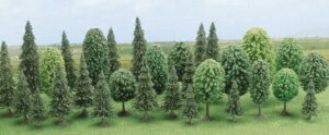Foresta mista (30 pezzi) scala H0 Busch