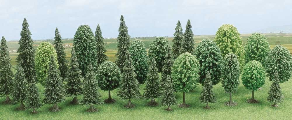 Foresta mista (30 pezzi) Scala H0 DS Modellismo Foresta mista (30 pezzi) scala H0 Busch