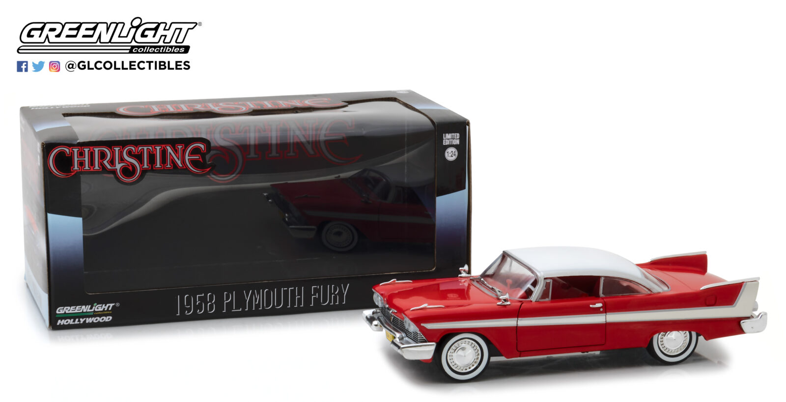 Christine (1983) - 1958 Plymouth Fury DS Modellismo Christine 1958 Plymouth Fury scala 1:24