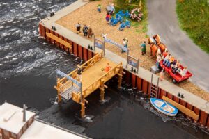 Pontile per barche scala H0 Faller
