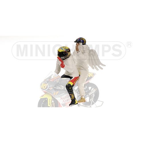 Pilota Valentino Rossi + Angel GP 250 Rio World Champion 1999 DS Modellismo Pilota Valentino Rossi + Angel GP 250 Rio World Champion 1999