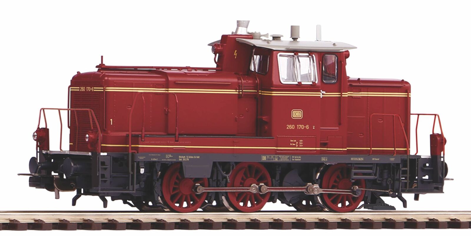 Locomotiva Diesel Gruppo 260 DB Epoca IV, rosso, incl. decoder compatibile mfx Scala H0 DS Modellismo Locomotiva Diesel Gruppo 260 DB scala H0