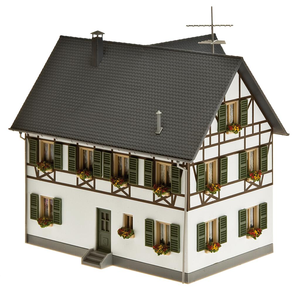 Casa bifamiliare con struttura a graticcio Scala H0 DS Modellismo Casa bifamiliare struttura scala H0