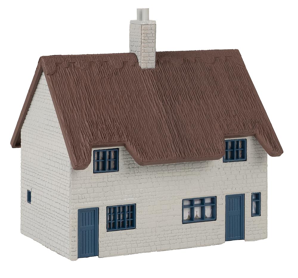 Casa residenziale con tetto di paglia Scala H0 DS Modellismo Casa residenziale tetto di paglia scala H0