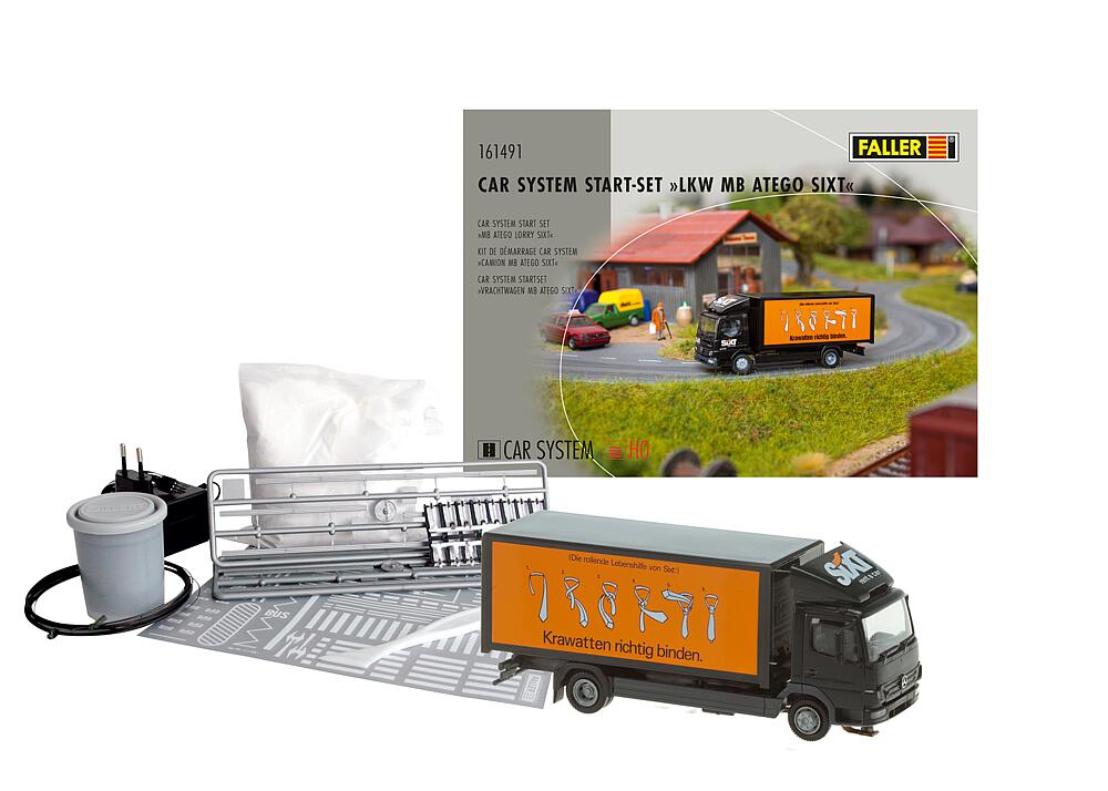 Car System Start-Set Autocarro MB Atego Sixt Scala H0 DS Modellismo Car System Start-Set Autocarro MB scala H0