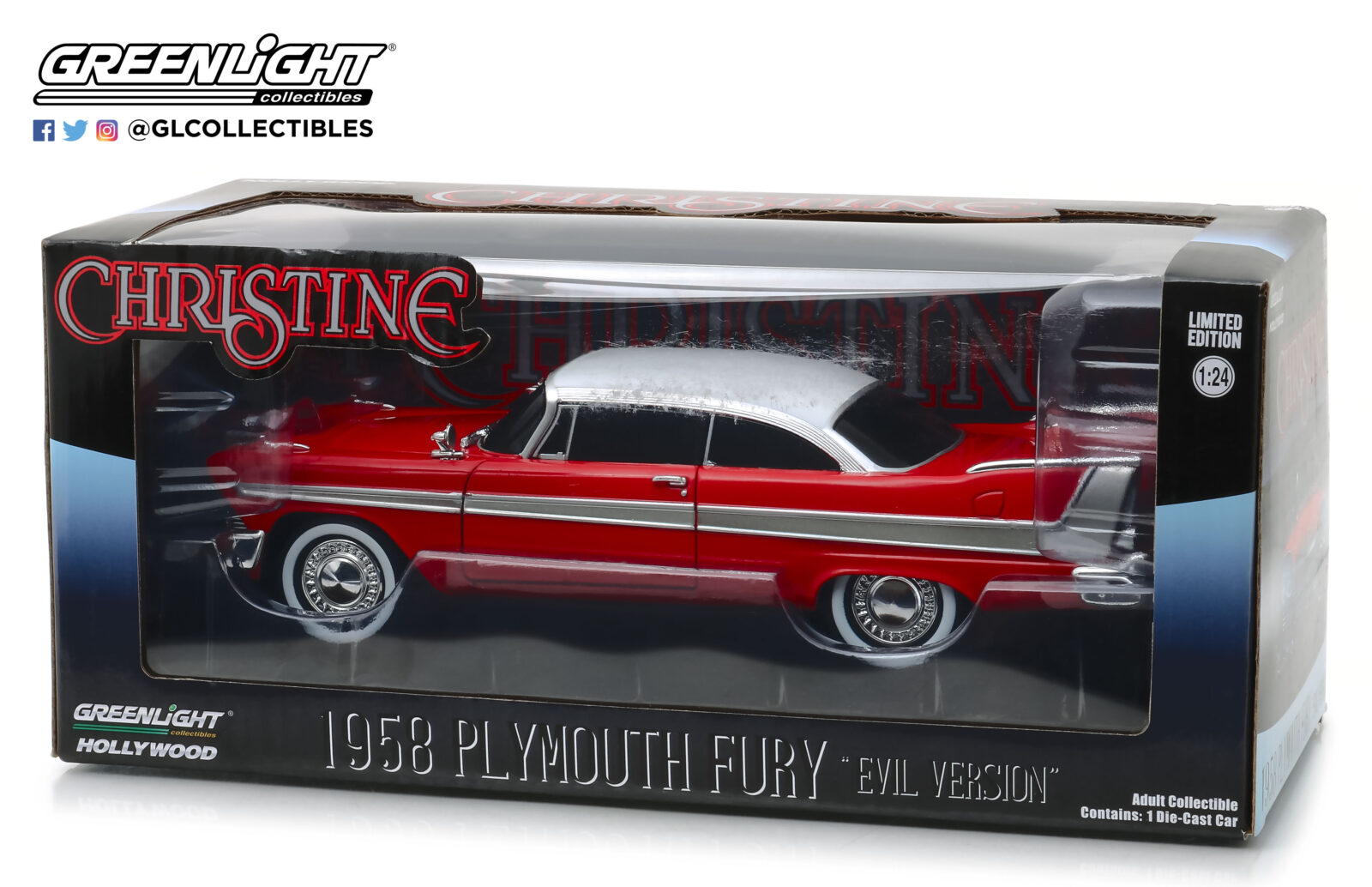 Christine (1983) - 1958 Plymouth Fury - Versione con finestrini oscurati DS Modellismo Christine 1958 Plymouth Fury scala 1:24