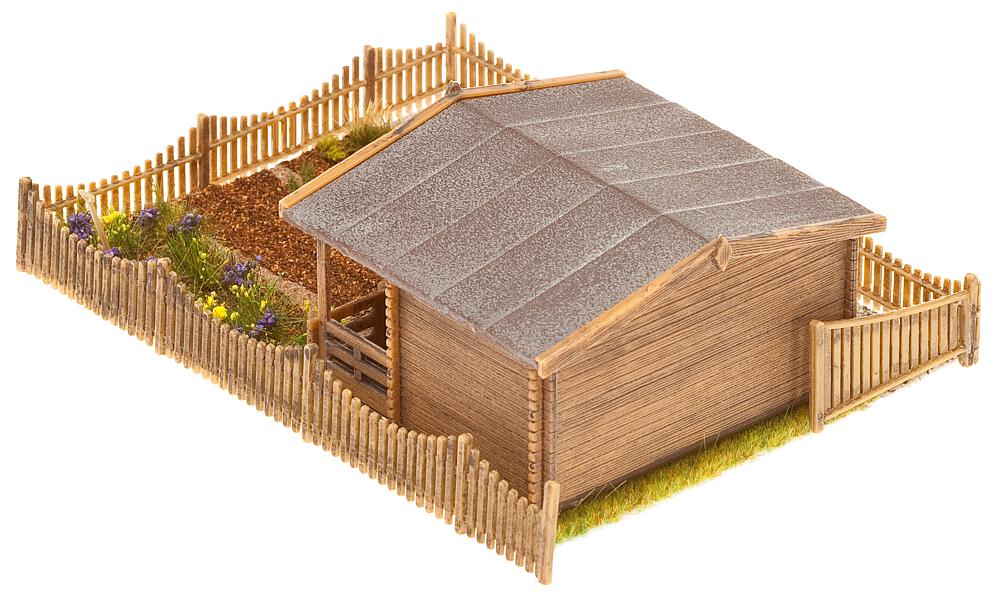 Lottizzazione con grande casa da giardino Scala H0 DS Modellismo Lottizzazione grande casa scala H0