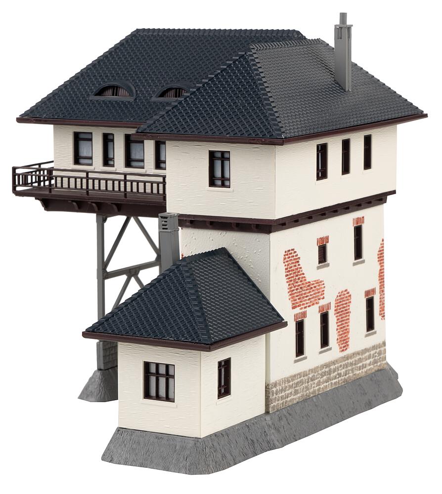 Cabina di segnalazione con ponte Scala H0 DS Modellismo Cabina di segnalazione ponte scala H0 Faller
