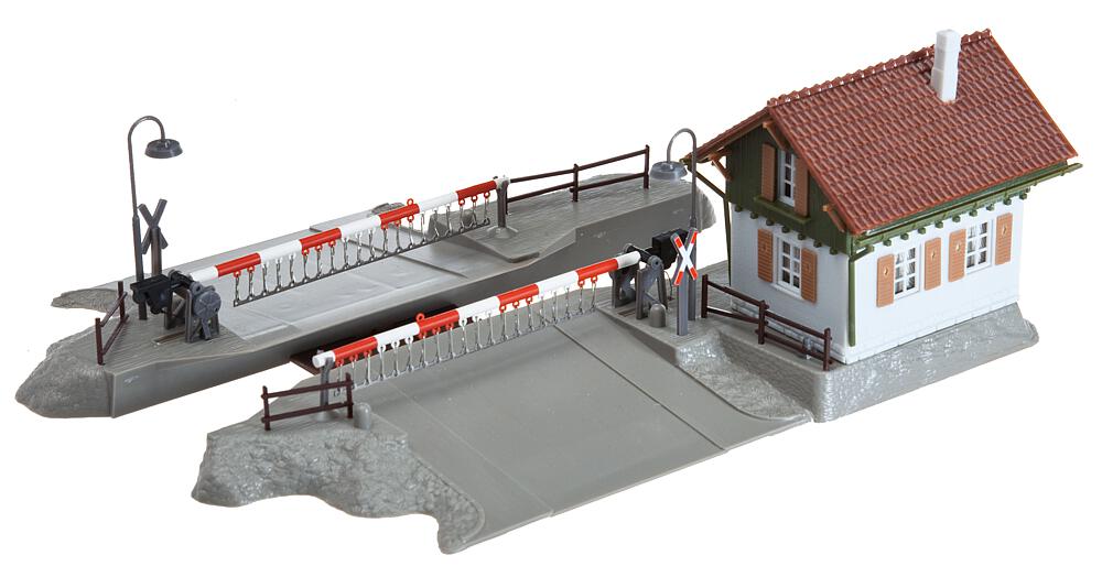 Passaggio a livello con casello Scala H0 DS Modellismo Passaggio a livello casello scala H0 Faller