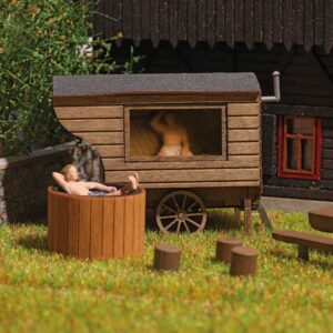 Sauna nel Carro dei Pastori scala H0 Busch