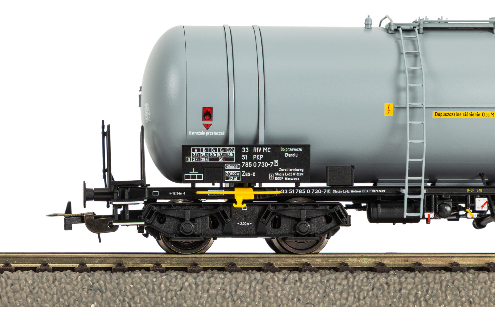 Carro cisterna a 4 assi 406Rb PKP Epoca V Scala H0 DS Modellismo Carro cisterna a 4 assi 406Rb PKP scala H0