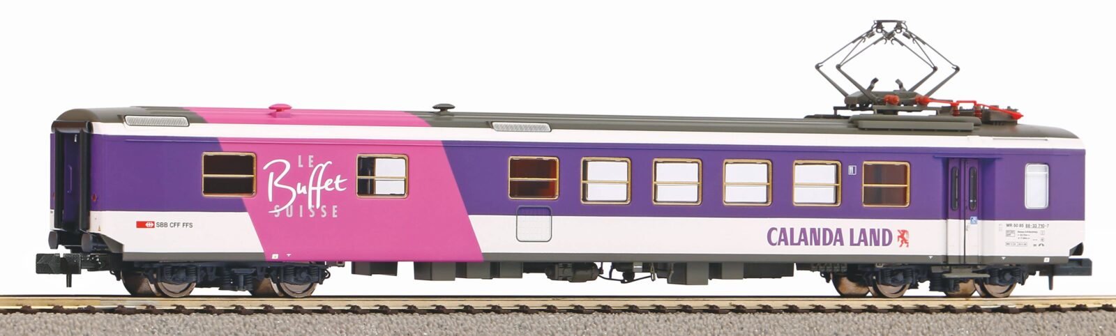 Carrozza Ristorante EWI "Calanda Land" SBB IV Scala N DS Modellismo Carrozza Ristorante EWI "Calanda scala N
