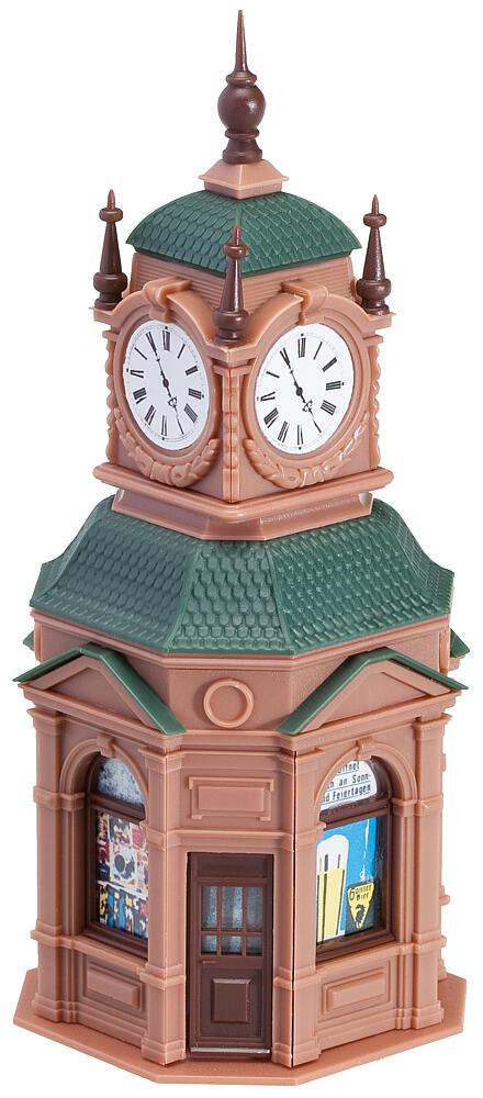 Chiosco con orologio Scala H0 DS Modellismo Chiosco orologio scala H0 Faller
