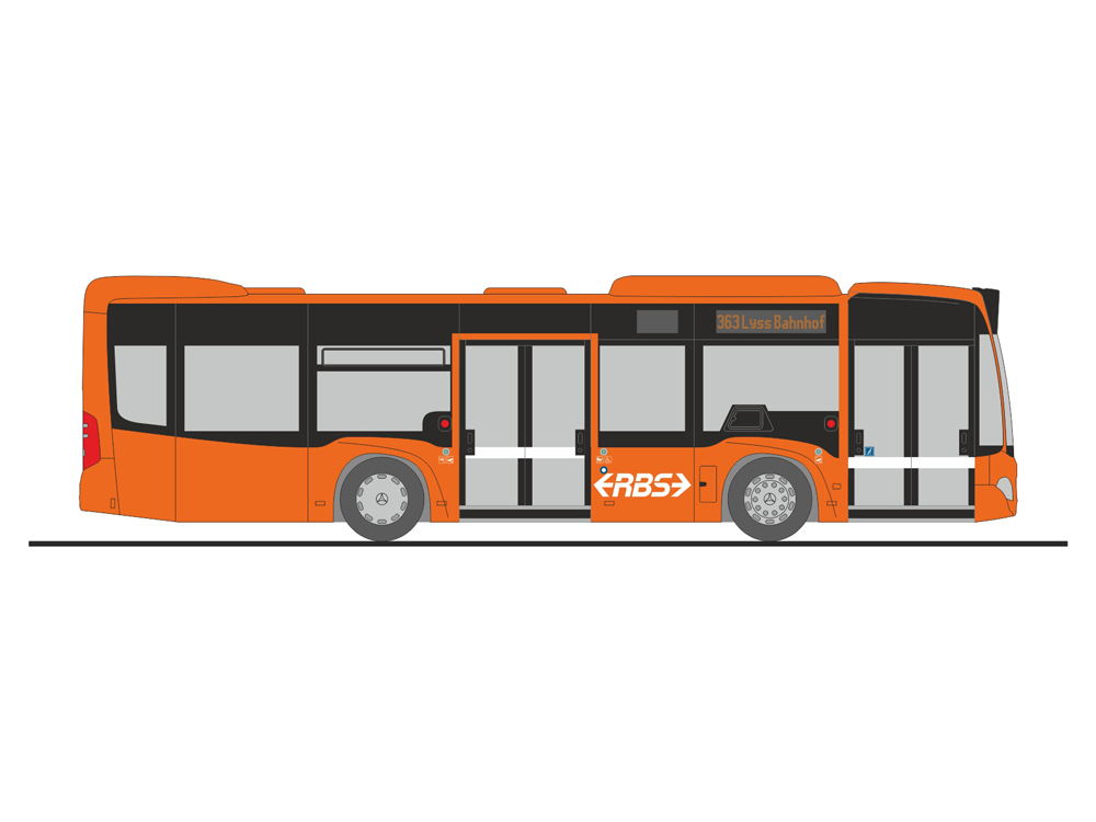 Mercedes-Benz Citaro K´12 RBS Scala H0 DS Modellismo Mercedes-Benz Citaro K´12 RBS scala H0 1:87