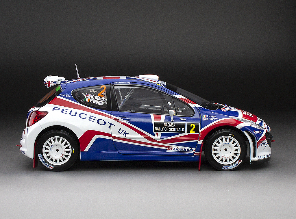 Peugeot 207 S2000 - #2 K.Meeke/P.Nagle - 3rd Rally of Scotland 2010 DS Modellismo Peugeot 207 S2000 #2 scala 1:18