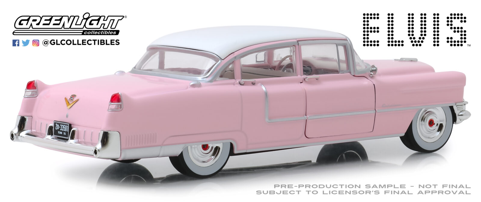 Elvis Presley (1935-77) - 1955 Cadillac "Pink Cadillac" DS Modellismo Elvis Presley 1955 Cadillac "Pink scala 1:24