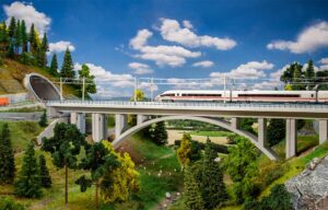 Ponte ad arco moderno scala N Faller