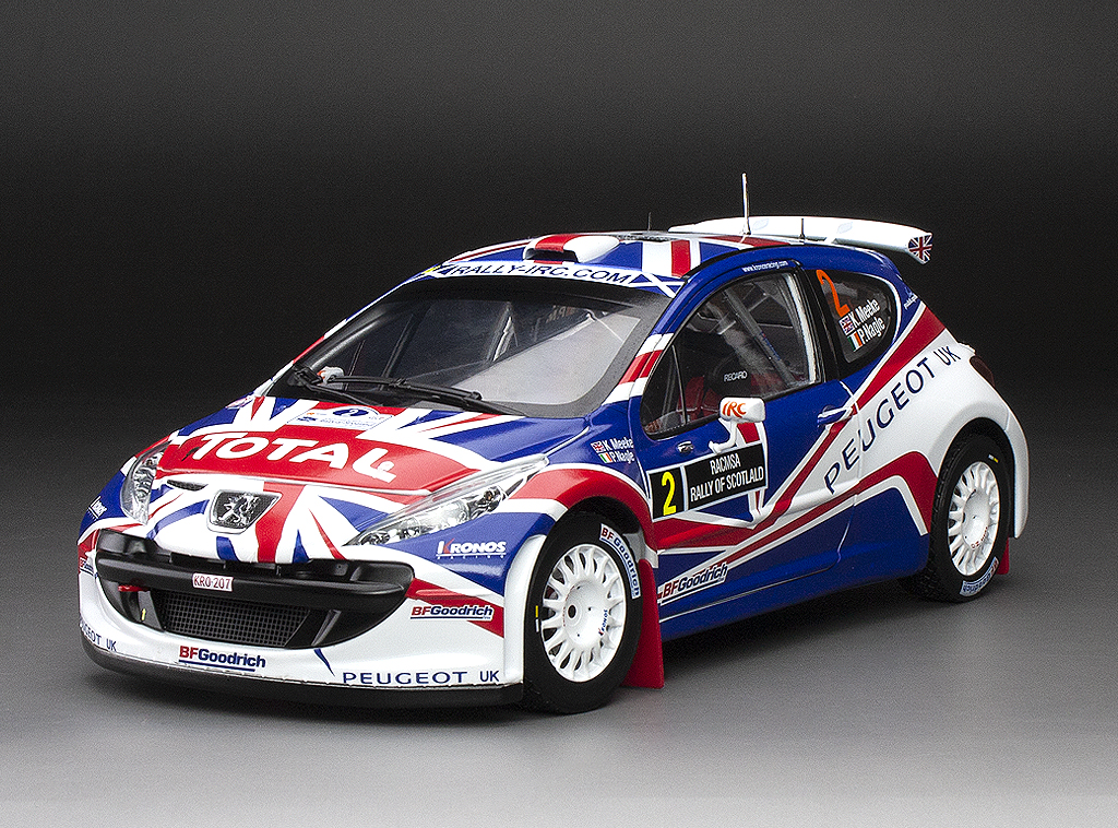 Peugeot 207 S2000 - #2 K.Meeke/P.Nagle - 3rd Rally of Scotland 2010 DS Modellismo Peugeot 207 S2000 #2 scala 1:18