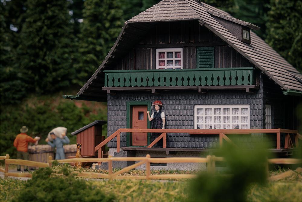 Casa della Foresta Nera con figura - Modello Commemorativo Scala H0 DS Modellismo Casa della Foresta Nera figura scala H0