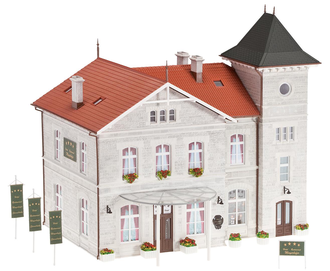 Hotel con Ristorante Gourmet Scala H0 DS Modellismo Hotel Ristorante Gourmet scala H0 Faller