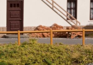 Ringhiera in legno 1242 mm scala H0 Faller