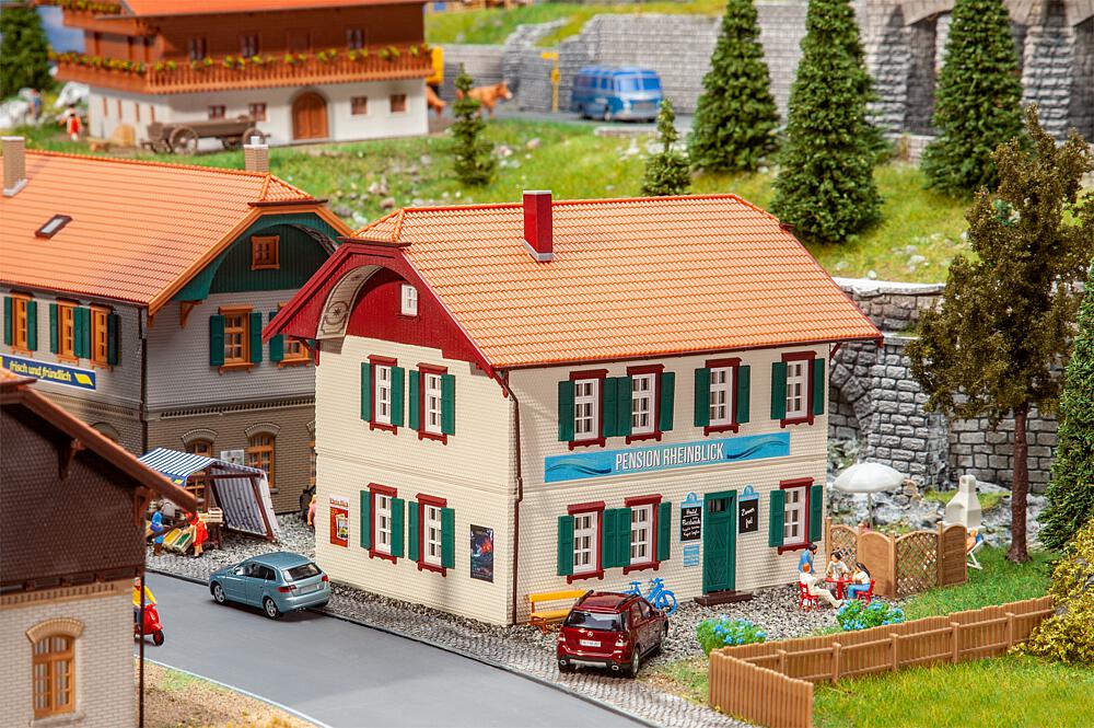 Pensione Rheinblick Scala H0 DS Modellismo Pensione Rheinblick scala H0 Faller