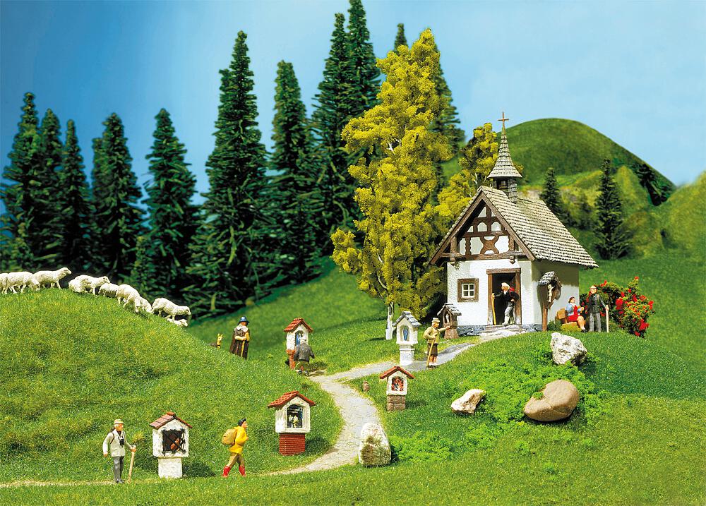 Cappella con croci di strada Scala H0 DS Modellismo Cappella croci di strada scala H0 Faller