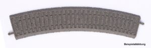 Massicciata per curve, R2 422 mm, scala H0