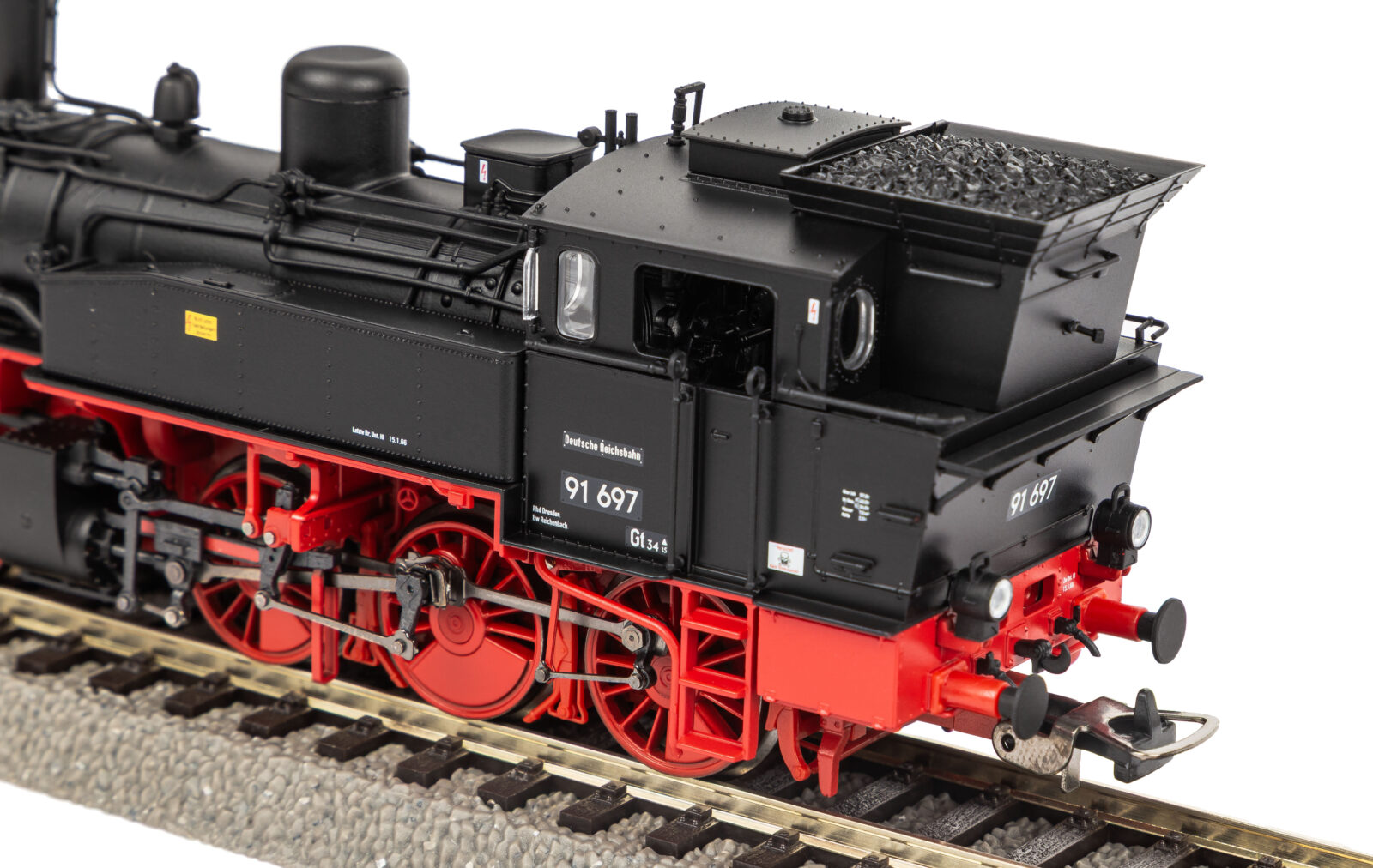 Locomotiva a vapore / Sound BR 91.3 DR Epoca III Scala H0 DS Modellismo Locomotiva a vapore / Sound BR 91.3 scala H0 - vista 2
