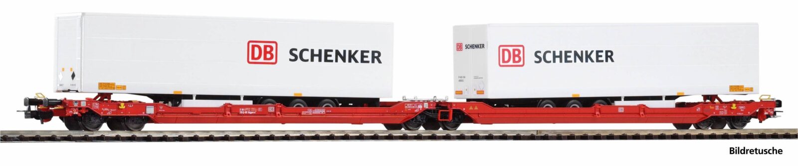 Carro a Tasca T3000e con due rimorchi "DB Schenker" DB AG Epoca VI Scala H0 DS Modellismo Carro a Tasca T3000e due rimorchi scala H0