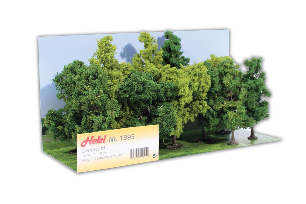 Foresta decidua, 12 alberi 11-13 cm DS Modellismo Foresta decidua, 12 alberi 11-13 Heki