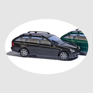 Mercedes Classe C T nero scala H0 Busch