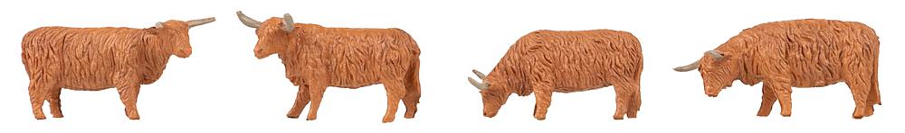 Bovini delle Highlands, rossi Scala H0 DS Modellismo Bovini delle Highlands, rossi scala H0