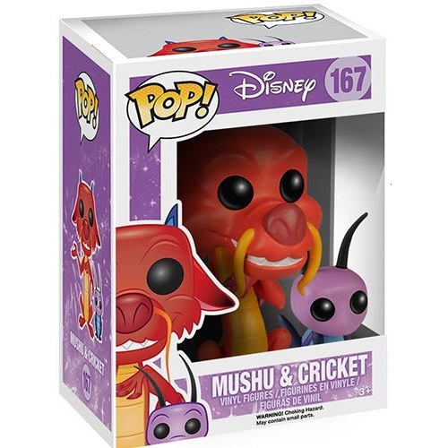 Funko POP Disney Mulan Mushu & Cricket 167 DS Modellismo Funko POP Disney Mulan Mushu & Cricket 167