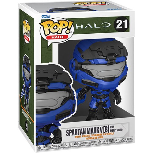Funko POP Halo Spartan Mark V (B) w/Energy Sword w/Chase 21 DS Modellismo Funko POP Halo Spartan Mark V (B) w/Energy Sword w/Chase 21