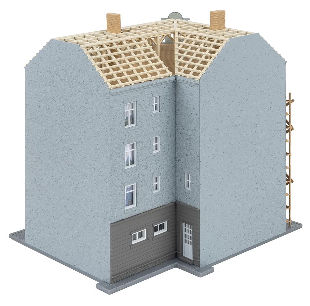 Casa di città in fase di ricostruzione Scala N DS Modellismo Casa di città in fase scala N