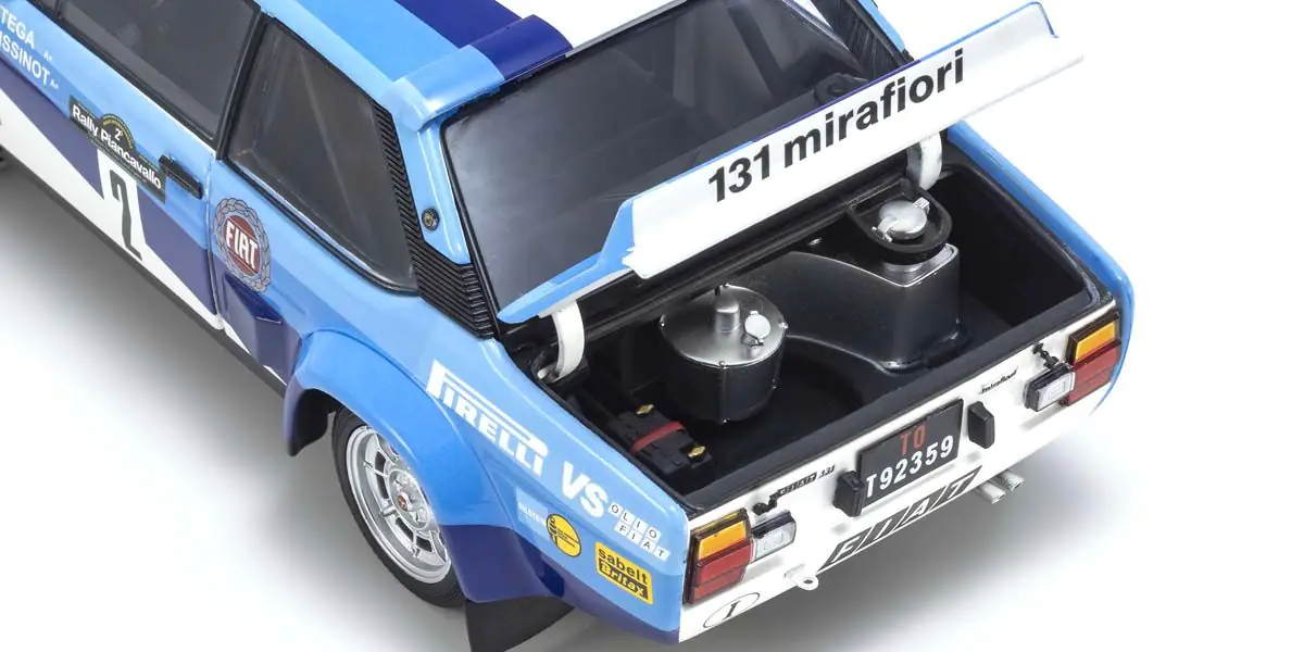 Fiat 131 Abarth 1981 Piancavallo #2 DS Modellismo Fiat 131 Abarth 1981 Piancavallo scala 1:18