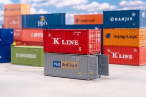 Container da 20' K-LINE e P&O scala H0