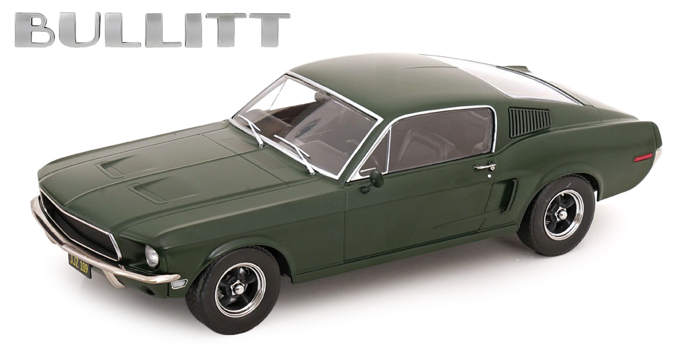 Ford Mustang GT Fastback “Bullitt” Movie Edition Flat Green with Openings DS Modellismo Ford Mustang GT Fastback scala 1/12