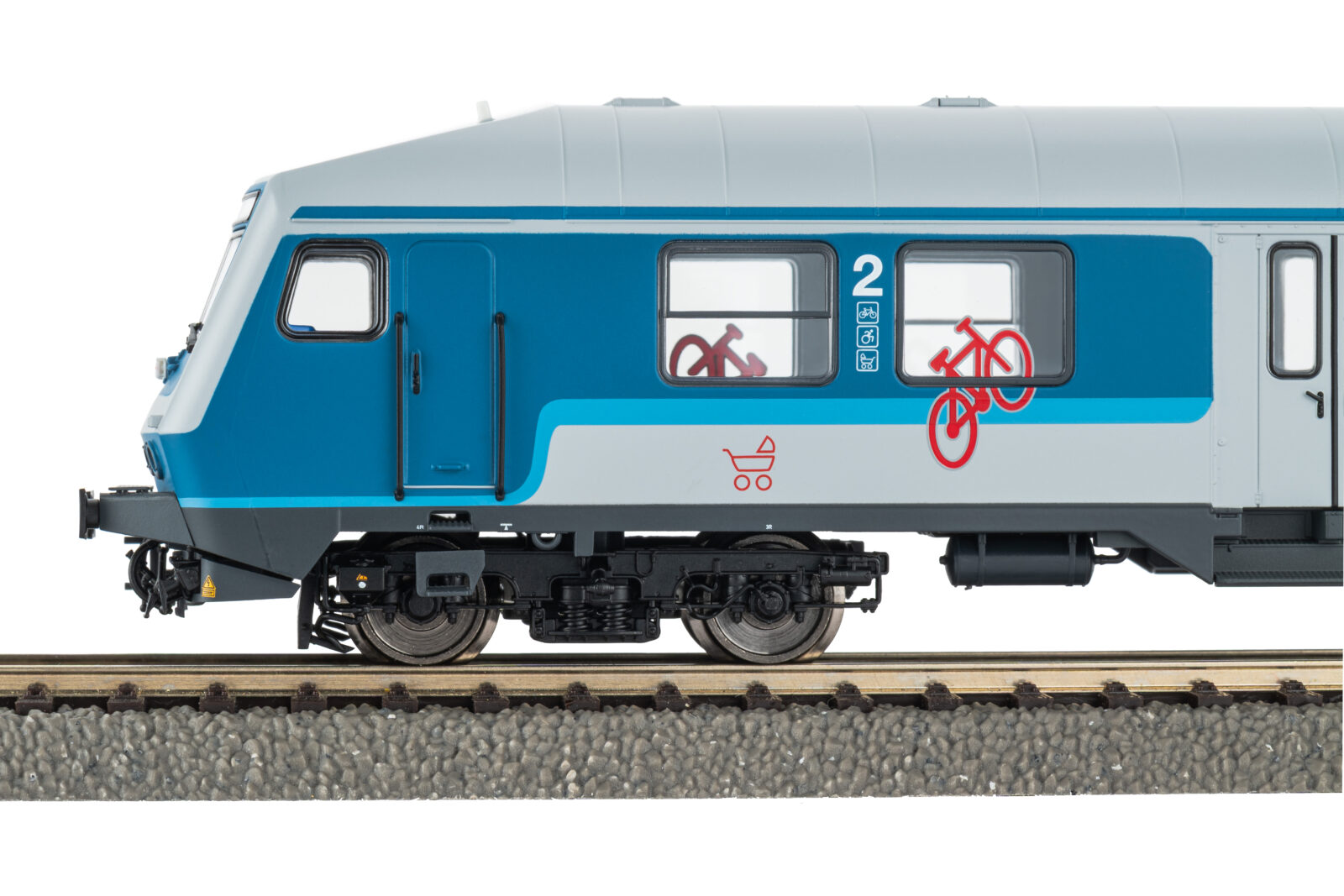Carrozza Pilota per il Trasoporto Locale Wittenberg 2^ Classe Maas-Wupper-Express GFF Epoca VI - Versione in Corrente Alternata Scala H0 DS Modellismo Carrozza Pilota per il Trasoporto scala H0