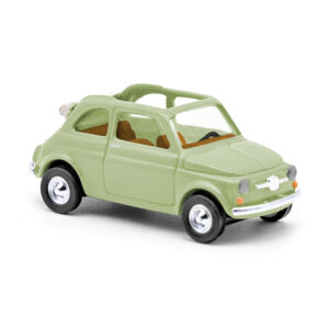 Fiat 500 Cabrio verde scala H0 Busch