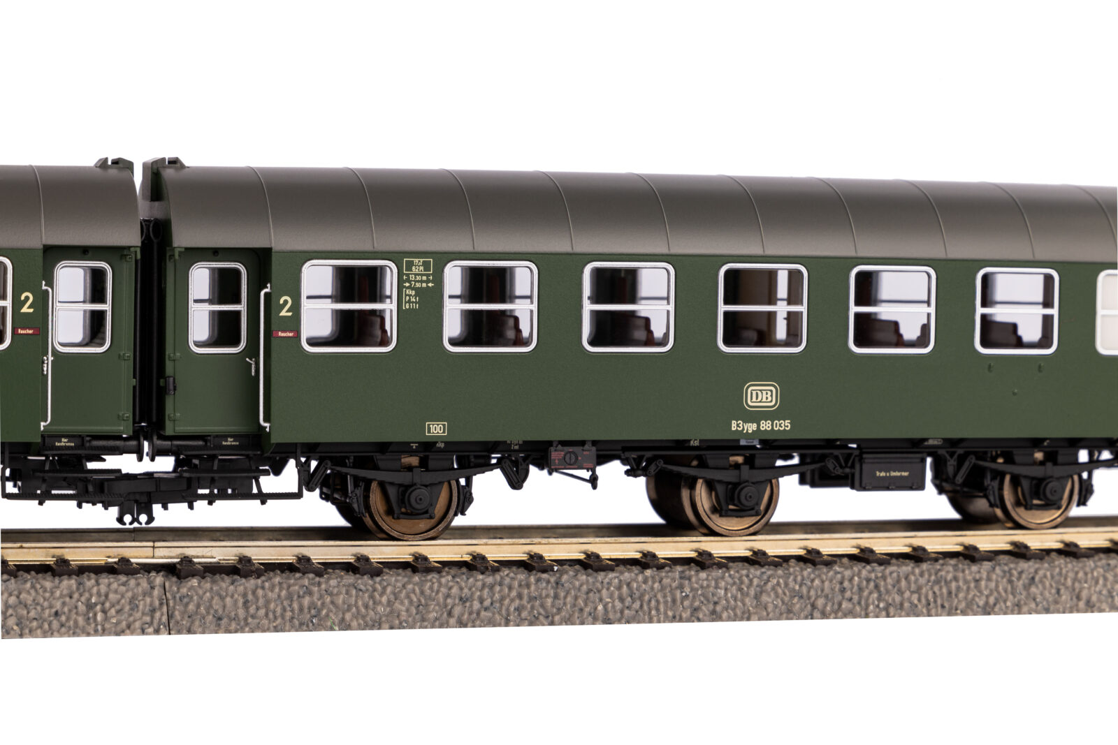 Set 2 Carrozze Passeggeri ricostruite B3yg & B3yg DB Epoca IV Scala H0 DS Modellismo Set 2 Carrozze Passeggeri scala H0